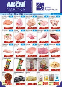 GASTRO Vaizová s.r.o. - akce Březen - duben 2026 - titulní stránka